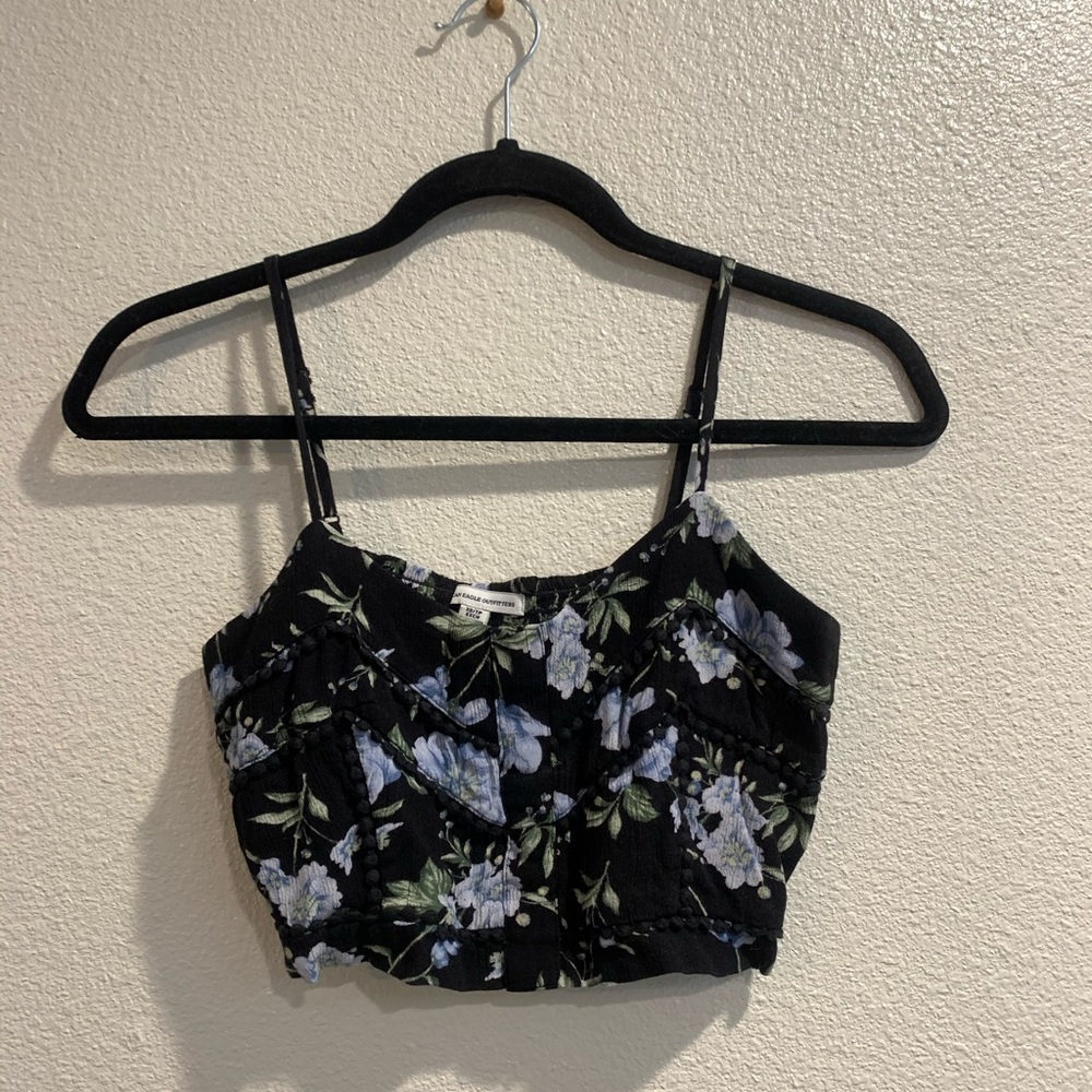 Floral crop top